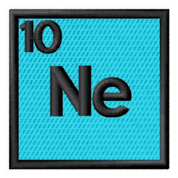 Picture of Atomic Number 10 Machine Embroidery Design