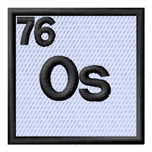 Atomic Number 76 Machine Embroidery Design