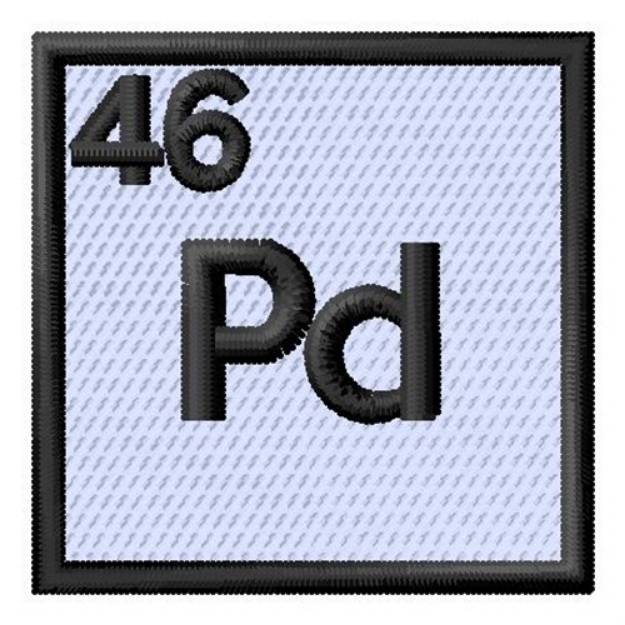 Picture of Atomic Number 46 Machine Embroidery Design