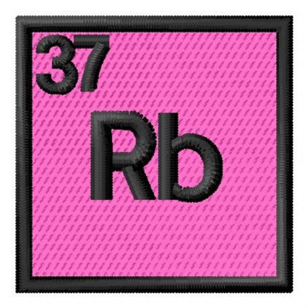Picture of Atomic Number 37 Machine Embroidery Design