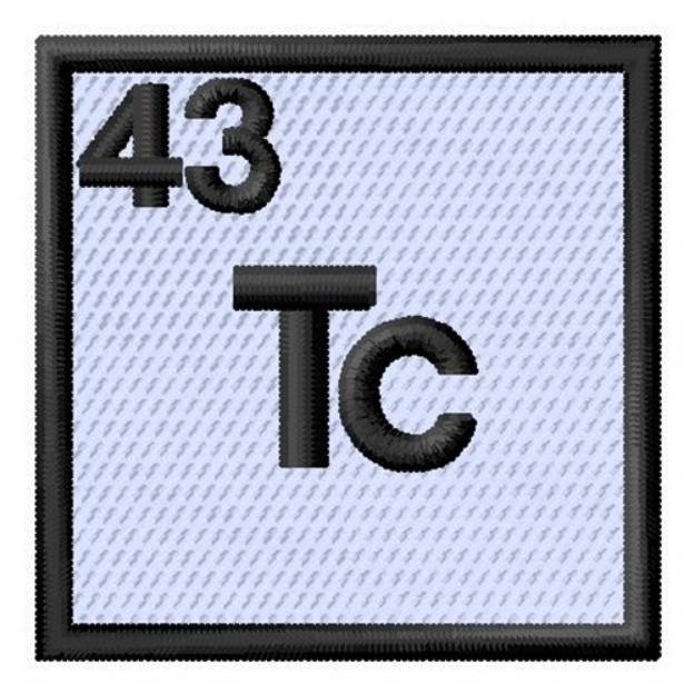 Picture of Atomic Number 43 Machine Embroidery Design