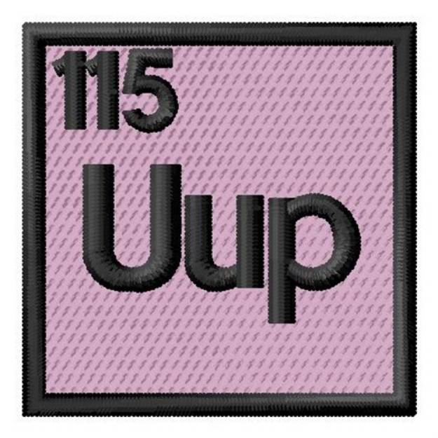 Picture of Atomic Number 115 Machine Embroidery Design