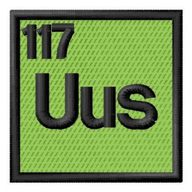 Picture of Atomic Number 117 Machine Embroidery Design