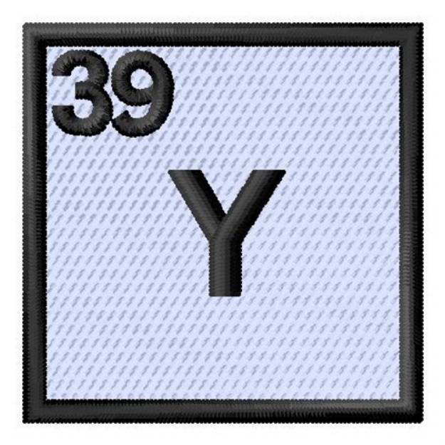 Picture of Atomic Number 39 Machine Embroidery Design
