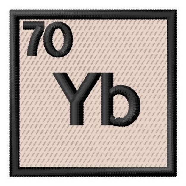 Picture of Atomic Number 70 Machine Embroidery Design