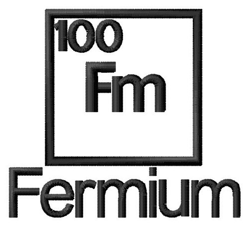 Fermium Machine Embroidery Design