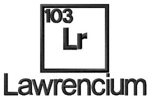 Picture of Lawrencium Machine Embroidery Design