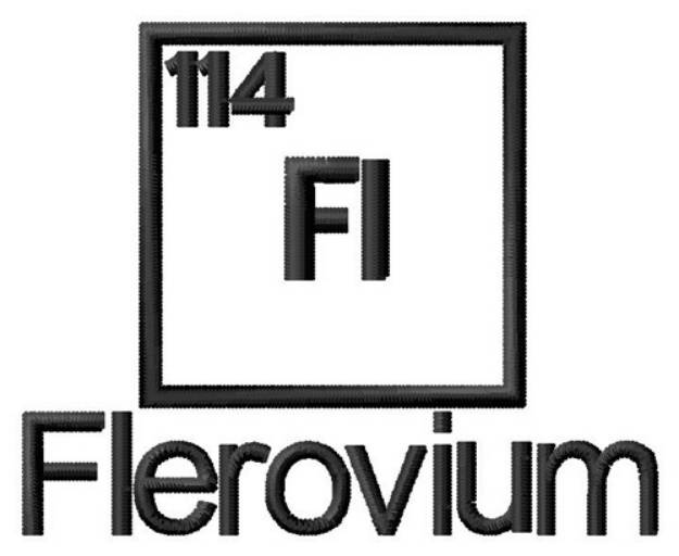 Picture of Flerovium Machine Embroidery Design