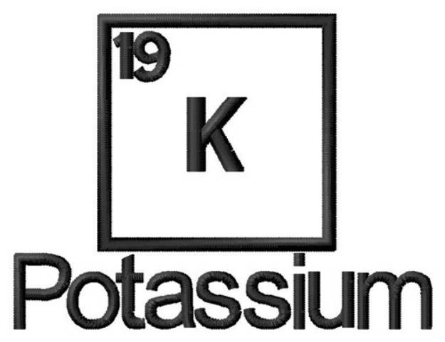 Picture of Potassium Machine Embroidery Design