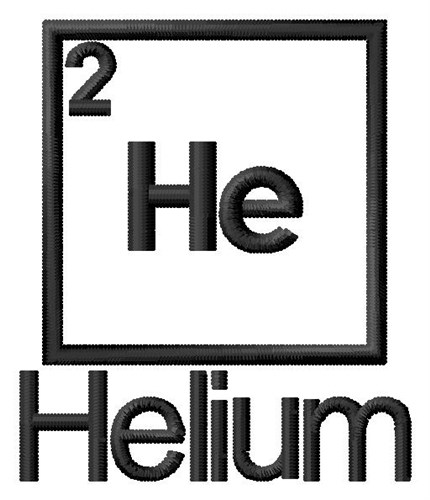 Helium Machine Embroidery Design