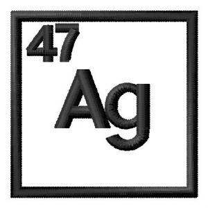 Picture of Atomic Number 47 Machine Embroidery Design