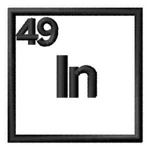 Picture of Atomic Number 49 Machine Embroidery Design