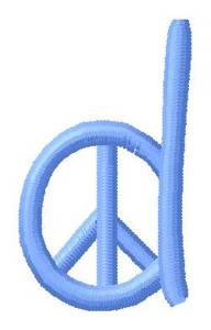 Picture of Blue Peace d Machine Embroidery Design