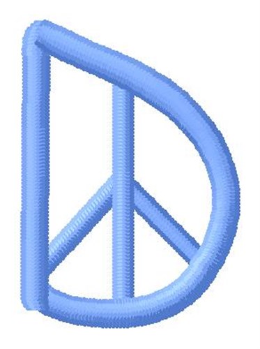 Blue Peace D Machine Embroidery Design