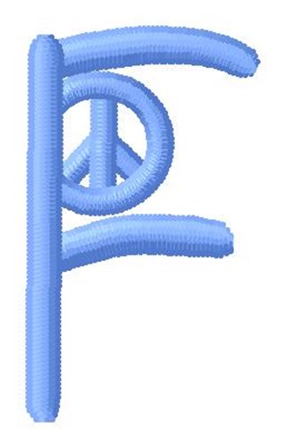 Blue Peace F Machine Embroidery Design