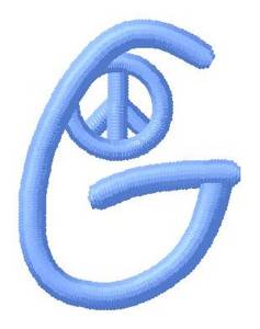Picture of Blue Peace G Machine Embroidery Design