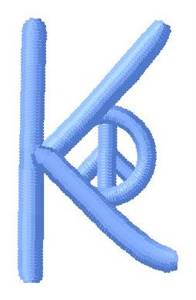 Picture of Blue Peace K Machine Embroidery Design