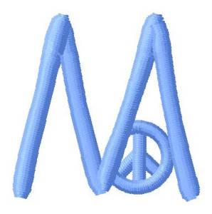 Picture of Blue Peace M Machine Embroidery Design