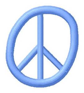 Picture of Blue Peace O Machine Embroidery Design