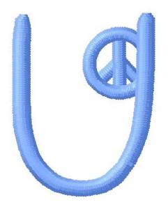 Picture of Blue Peace U Machine Embroidery Design