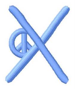 Picture of Blue Peace X Machine Embroidery Design