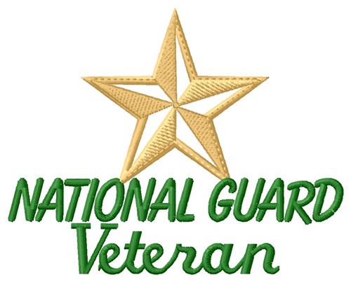 National Guard Vet Machine Embroidery Design