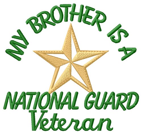 Brother National Guard Vet Machine Embroidery Design
