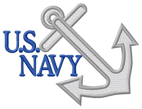 U.S. Navy Machine Embroidery Design