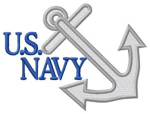 Picture of U.S. Navy Machine Embroidery Design