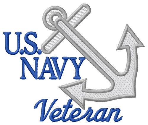 U.S Navy Veteran Machine Embroidery Design