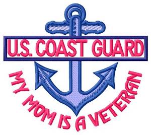 Picture of Mom Coast Guard Vet Machine Embroidery Design