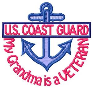 Picture of Grandma Coast Guard Vet Machine Embroidery Design