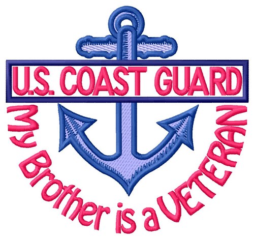Brother Coast Guard Vet Machine Embroidery Design