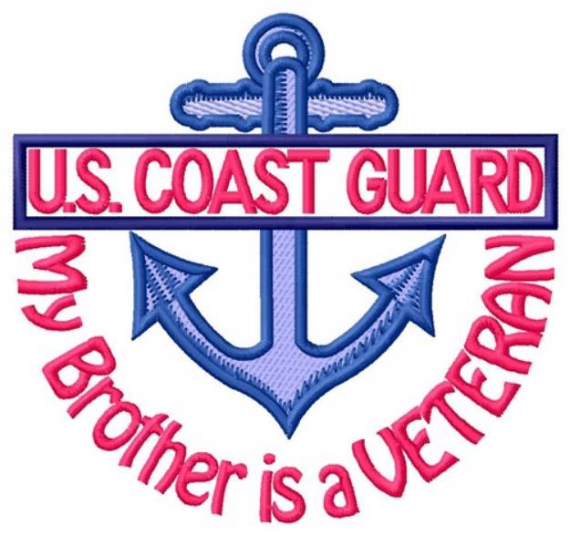 Picture of Brother Coast Guard Vet Machine Embroidery Design