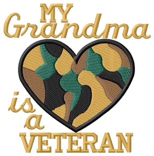 Picture of Grandma is A Veteran Machine Embroidery Design