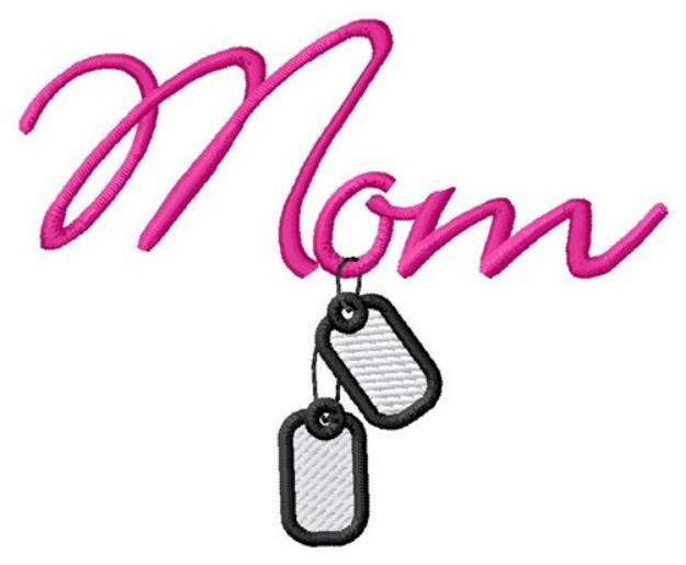 Picture of Mom Dog Tags Machine Embroidery Design