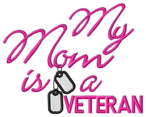 Mom Vet Tags Machine Embroidery Design