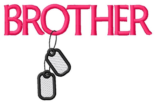 Brother Dog Tags Machine Embroidery Design