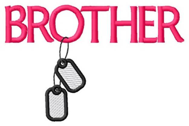 Picture of Brother Dog Tags Machine Embroidery Design
