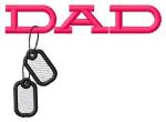 Picture of Dad Tags Machine Embroidery Design