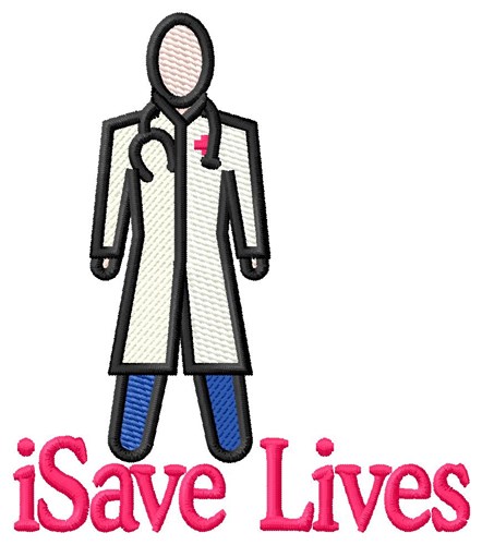iSave Lives Machine Embroidery Design