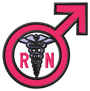 Picture of Male RN Sign Machine Embroidery Design
