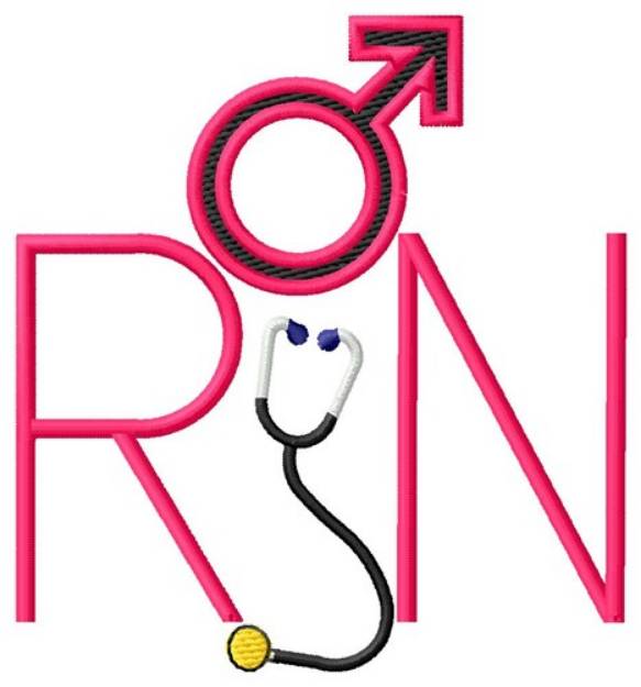 Picture of Male RN Machine Embroidery Design