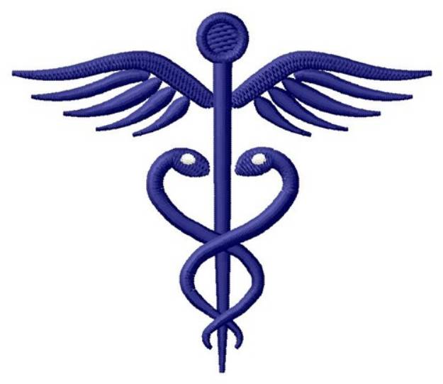 Picture of Abstract Caduceus Machine Embroidery Design
