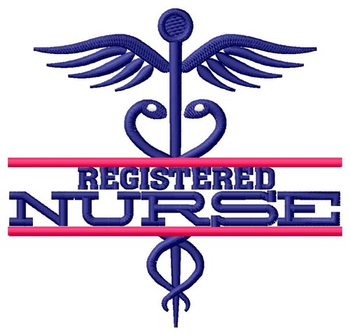 Registered Nurse Machine Embroidery Design