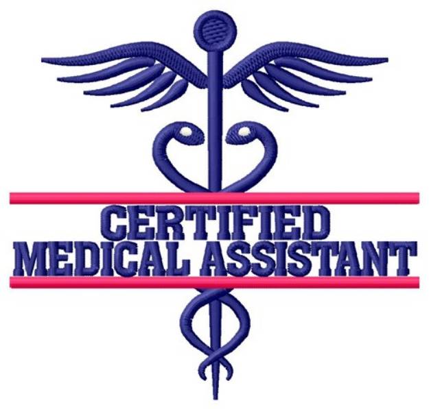 Picture of Certified Medical Assistant Machine Embroidery Design