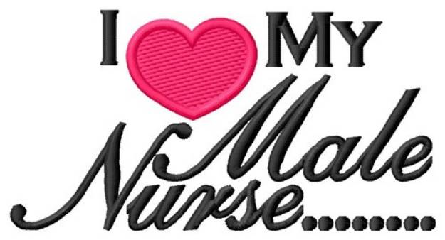 Picture of Love Male Nurse Machine Embroidery Design