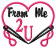 Picture of Me 2 You Machine Embroidery Design