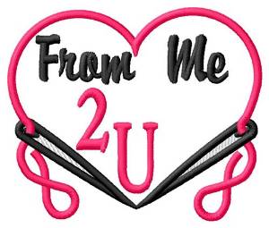 Picture of Me 2 You Machine Embroidery Design