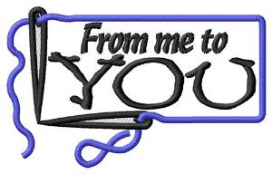 Picture of Me To You Rectangle Machine Embroidery Design
